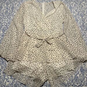 Chic Polka Dot Romper